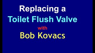 Replacing a toilet flush valve