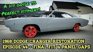1968 Dodge Charger Restoration - Episode 44 - Final Fitment & Door Gaps