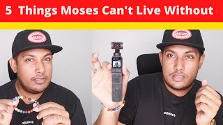5 Things Moses Saldanha Can't Live Without | Curious E @MosesJSaldanha
