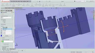 Dungeons and Dragons Castle Design - Dungeon Master Screen - with Towers as Hinges and Dice Holder