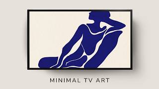 Frame TV Art:  Minimal Figurative Modern Art for tv screensaver | 4K (2h)