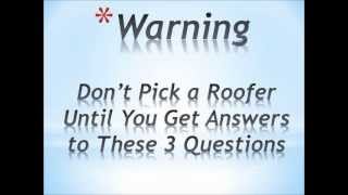 Wichita KS Roofing Company.- Warning - Wichita Roofing Contractor