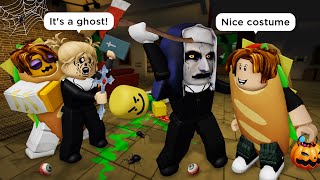 HORROR NIGHT AT HALLOWEEN HOUSE 👻🎃 Roblox Brookhaven 🏡 RP - Funny Moments