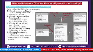 Class-21: What are bi-directional filters and When should you avoid in relationships? #powerbi