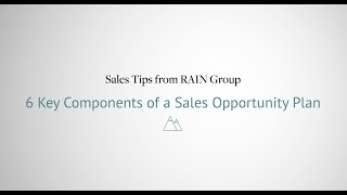 Opportunity Plan: 6 Elements of Success