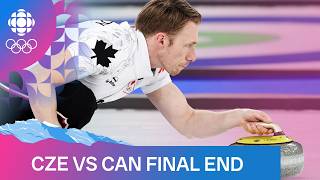 FULL final end of Czechia vs. Canada men's curling prelim round at Milano Cortina 2026