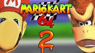 I HATE PEACH SO MUCH | Mario Kart 64 (N64) - Part 2