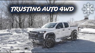🧊❄️ Testing Auto 4WD on Ice | Chevy Colorado Trail Boss Winter Climb 🚙⛰️