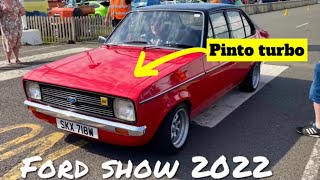 Santa pod Ford show 2022 mk2 escort pinto turbo 13 seconds on standard engine