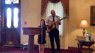 Eliza sings “Dancing in the Sky” by Dani and Lizzy