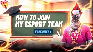 HOW TO JOIN ESPORT TEAM || free fire|| #2BGAMER​​ #FREEFIRELIVE​​ #AJJUBHAILIVE​​ #AS_GAMINGLIVE