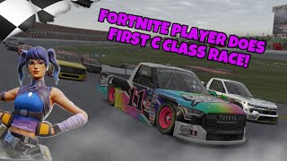 FORTNITE Player Does First C Class Oval ENASCAR RACE!!!