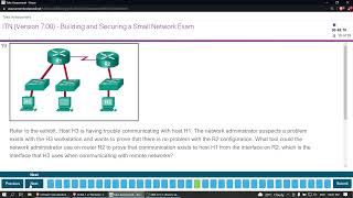 Modules 16 - 17: Building and Securing a Small Network Exam Answers