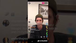 Adam Carson Instagram Live on April 22nd 2020
