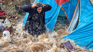 How a devastating flood destroyed a homeless mother's possessions