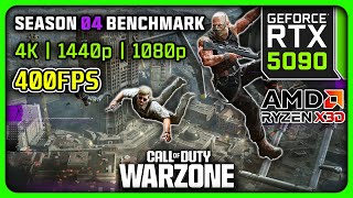 Warzone Season 4 PC Benchmark | 9800X3D | RTX 5090 | Low Settings 4K, 1440p & 1080p