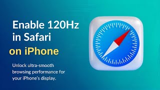 Enable 120HZ browsing in Safari on iPhone📱  #iphone #iphone17 #kkgaurav 