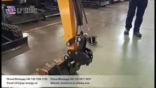 Excavator with semi-automatic quick change, economical and convenient.