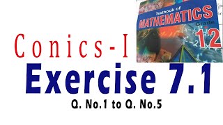 EXERCISE 7.1 | Conics-I | Second Year