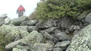 Walking on Mt  Washington, NH