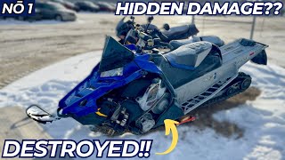 Rebuilding A Salvage Crashed 2021 Polaris Switchback Assault 850 - Part 1