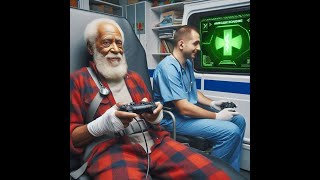 Senile demented man gets lifted with 3 concurrent DUBS while transported to hospital