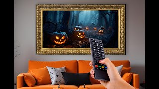 Framed Halloween TV Art Screensaver - Spooky Scary Pumpkins for Halloween