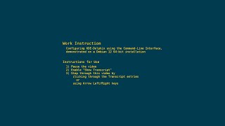HowTo configure KDE-Dolphin for Debian 12 using the Command-Line Interface