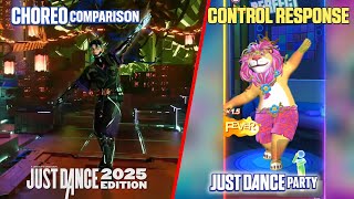 CONTROL RESPONSE | JD2025 vs JUST DANCE: PARTY | CHOREO COMPARISON