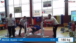 Musil Radek (1997), BP2, 180 kg