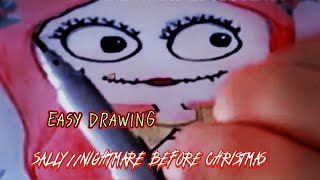 Easy Drawing (SALLY) (THE Night Mare Before Christmas)