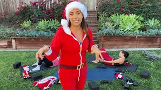 SANTA SLAY! 20 Min Travel Arms + Abs Blaster (or take the full 75 minute yoga sculpt)