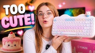 HOW Is this keyboard SO CUTE!? 🥰 Sent to me by ​⁠‪@YUNZIIKEYBOARD‬