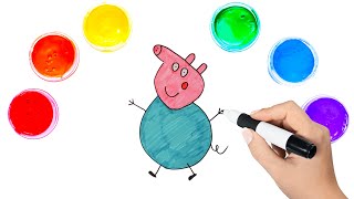 🐽 How To Draw Peppa Pig and Make it Dance 🐽 | Step by step easy tutorial