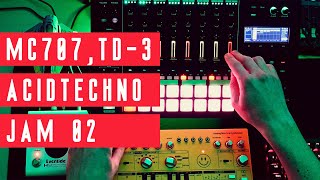 4K JAM 02 | MC707, TD-3 | Acid Techno Performance of 'Light & Dark Side' by Dj Scale Ripper