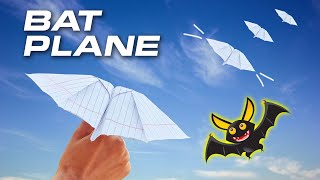 The greatest Best flying Bat Paper Plane in History It Can Flapping Wings!