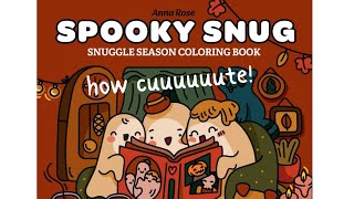 coloring book flip thru | spooky snug