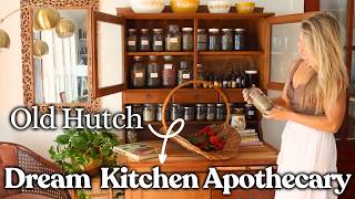 Turning an Old Hutch Into a Kitchen Apothecary