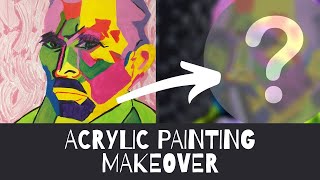 I transformed one of my acrylic paintings