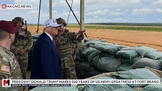🇺🇸 President Trump Observes US Army’s Cutting-Edge Power at Fort Bragg Military Base