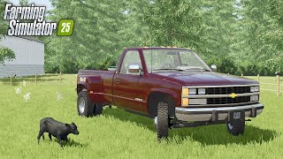 I Have $0, a Truck, and a Cow! (Roleplay) Farming Simulator 25