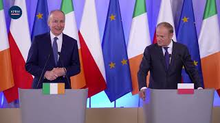 Press conference of Prime Minister Donald Tusk with Prime Minister of Ireland Micheál Martin