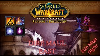 WOW SOD Dire Maul East (DME) Mage Solo Gold Farming