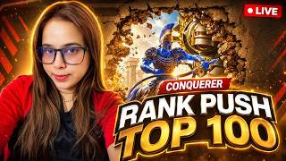 RANK PUSH ACE MASTER TO CONQUEROR TOP 100 - Day 7| SHRUTI IS LIVE #rankpush #girlgamerlive