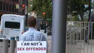Sex offender Protests Courthouse 2