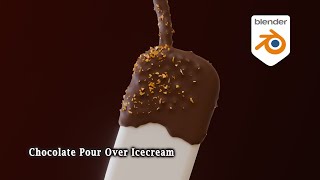 [Tut] Chocolate Pour Over Icecream with Volume Grid - Blender Geometry Nodes 5.0+