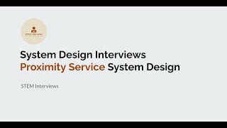 Proximity Service System Design | Design A Location Based Service (Yelp, Swiggy)
