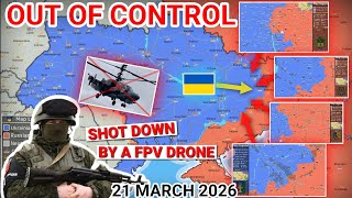 Frontline Cracking at Kupyansk | FPV Drone Downs Russian KA-52 [21 March 2026]