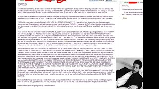 A Dramatic Floorball Letter Reading