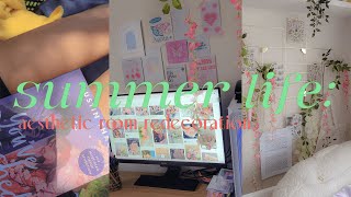 summer life | aesthetic pinterest room redeco, mini aliexpress haul, shops! ♥